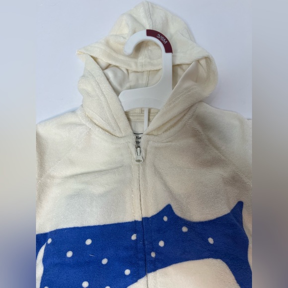 Baby Whale Print Hoodie & Bottom Set Christian Robinson X Target-Cream/Blue. NEW - Picture 4 of 13